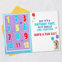 Tooting Hamster Customizable Kids Funny Birthday Card With Age Stickers for only USD 3.99 | Hallmark