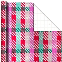 Vibrant Holographic Plaid Holiday Wrapping Paper Roll, 22.5 sq. ft. for only USD 4.99 | Hallmark