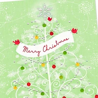 Snowy Tree With Ornaments and Cardinals Christmas Card for only USD 2.00 | Hallmark