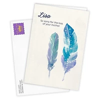 Personalized Watercolor Feathers Card for only USD 4.99 | Hallmark
