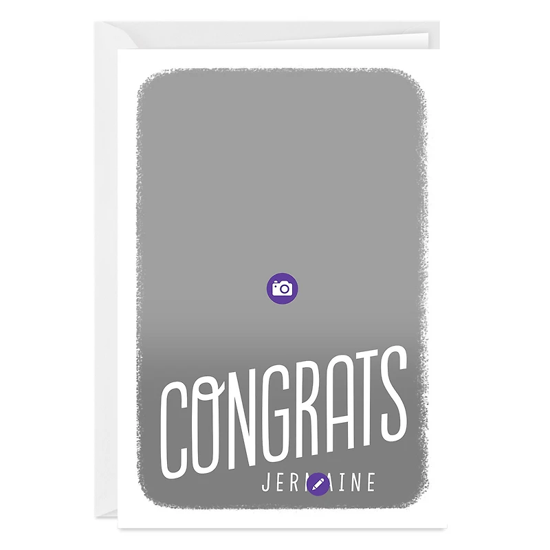 Personalized Full Photo Congratulations Photo Card for only USD 4.99 | Hallmark