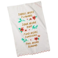 Smell More Flowers Tea Towel for only USD 16.99 | Hallmark