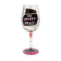 Lolita Happy Hour Handpainted Wine Glass, 15 oz. for only USD 32.99 | Hallmark