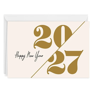 Gold 2027 Custom New Year Card for only USD 4.99 | Hallmark