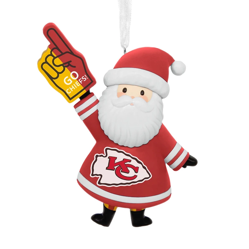 NFL Kansas City Chiefs Santa Fan Hallmark Ornament for only USD 12.99 | Hallmark