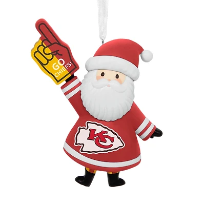 NFL Kansas City Chiefs Santa Fan Hallmark Ornament for only USD 12.99 | Hallmark