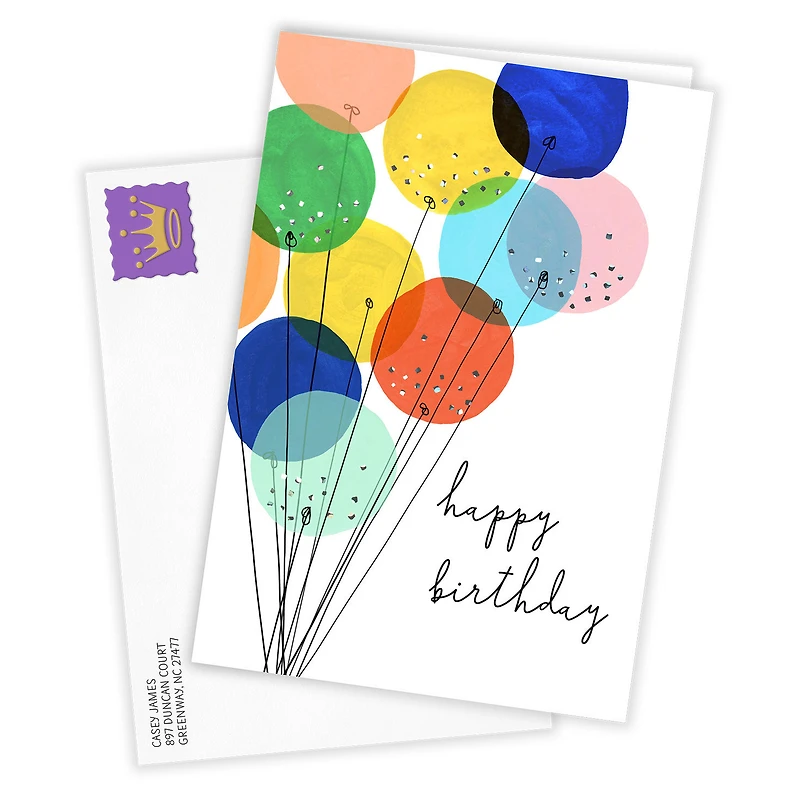 Celebrating You Modern Balloons Custom Birthday Card for only USD 4.99 | Hallmark