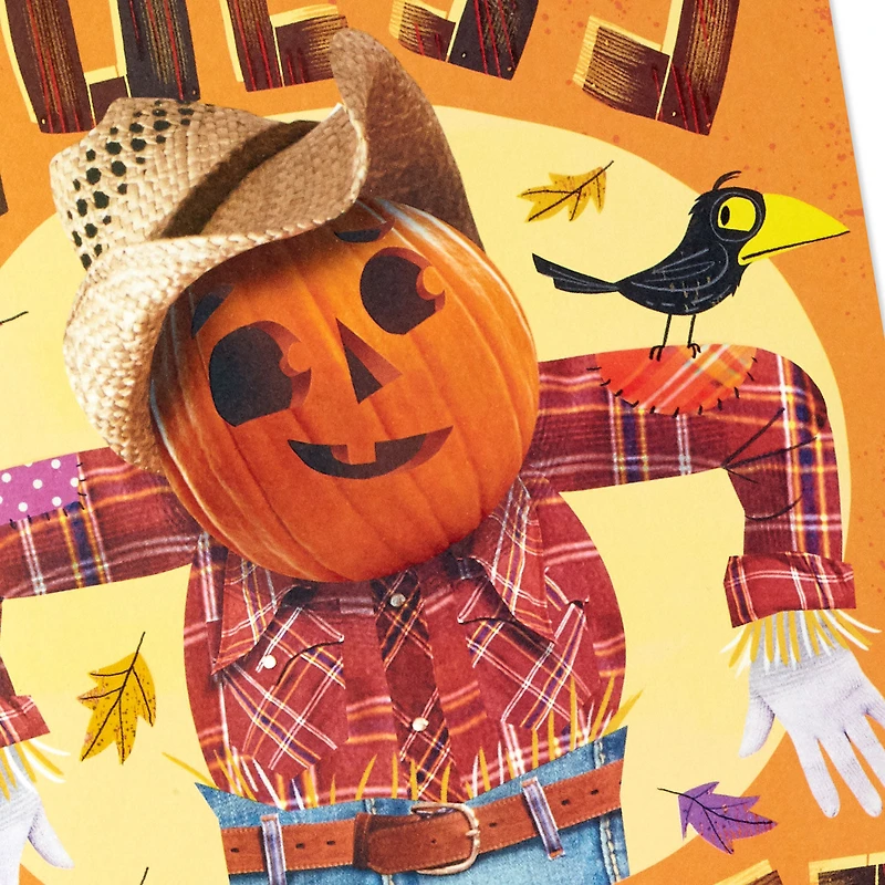 Pumpkin Butt Scarecrow Funny Musical Pop-Up Halloween Card for only USD 7.99 | Hallmark