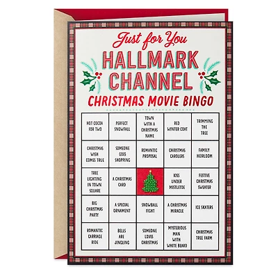 Hallmark Channel Christmas Movie Bingo Christmas Card for only USD 3.99 | Hallmark