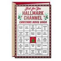 Hallmark Channel Christmas Movie Bingo Christmas Card for only USD 3.99 | Hallmark