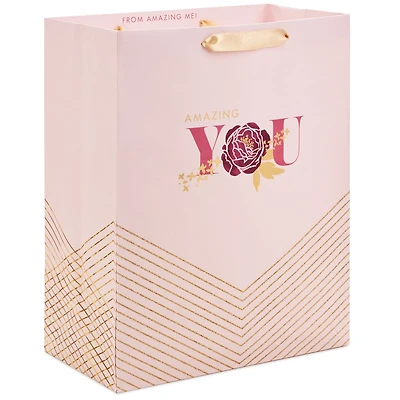 13" Amazing You Pink and Gold Large Gift Bag for only USD 4.99 | Hallmark