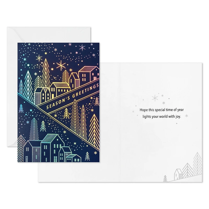 Sparkling Homes at Night Boxed Christmas Cards, Pack of 16 for only USD 12.49 | Hallmark