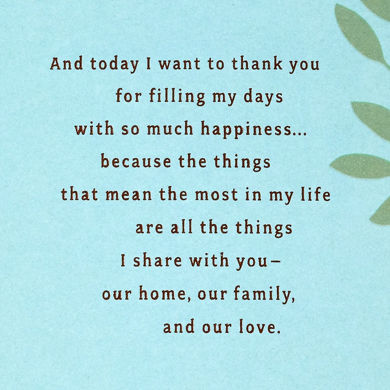 Filling My Days With Happiness Romantic Anniversary Card for Spouse for only USD 5.99 | Hallmark