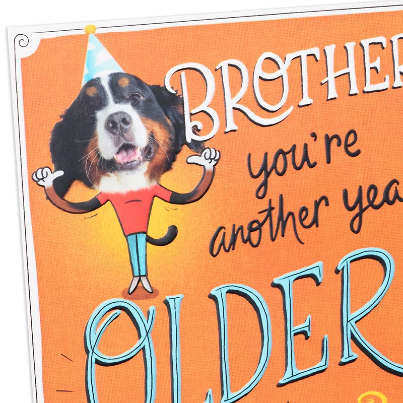 Another Year Older and Wiser Funny Pop-Up Birthday Card for Brother for only USD 6.99 | Hallmark