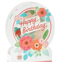 Happy Birthday Floral Snow Globe Musical 3D Pop-Up Birthday Card With Motion for only USD 12.99 | Hallmark