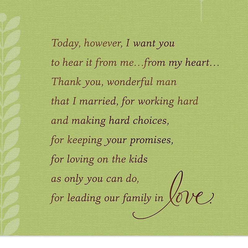 My Heart Thanks God for You Religious Father's Day Card for Husband for only USD 6.99 | Hallmark