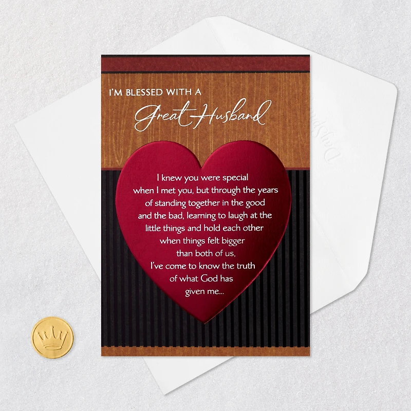 Blessed With a Great Husband Religious Valentine's Day Card for only USD 5.59 | Hallmark