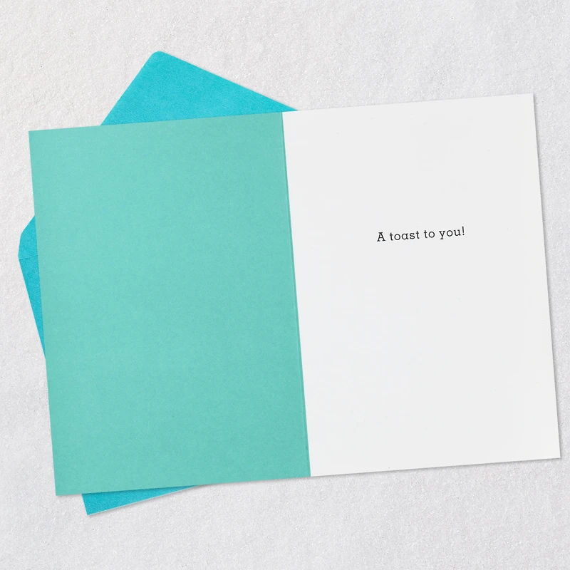 A Toast to You Funny Congratulations Card for only USD 3.99 | Hallmark