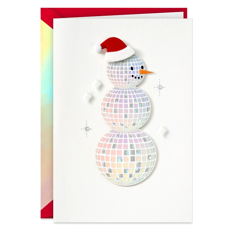 Disco Ball Santa Snowman Christmas Card for only USD 7.59 | Hallmark