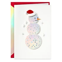 Disco Ball Santa Snowman Christmas Card for only USD 7.59 | Hallmark