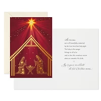 Gold Foil Nativity Boxed Christmas Cards, Pack of 16 for only USD 9.99 | Hallmark