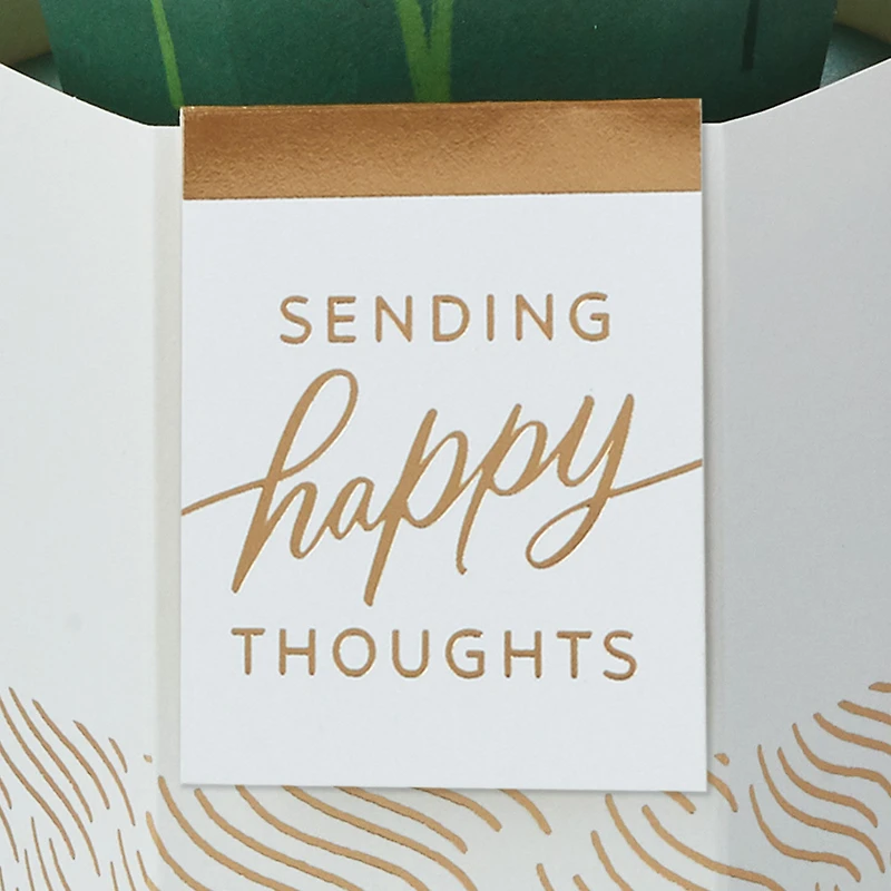 Happy Thoughts Flower Bouquet in Vase 3D Pop-Up Card for only USD 7.99 | Hallmark
