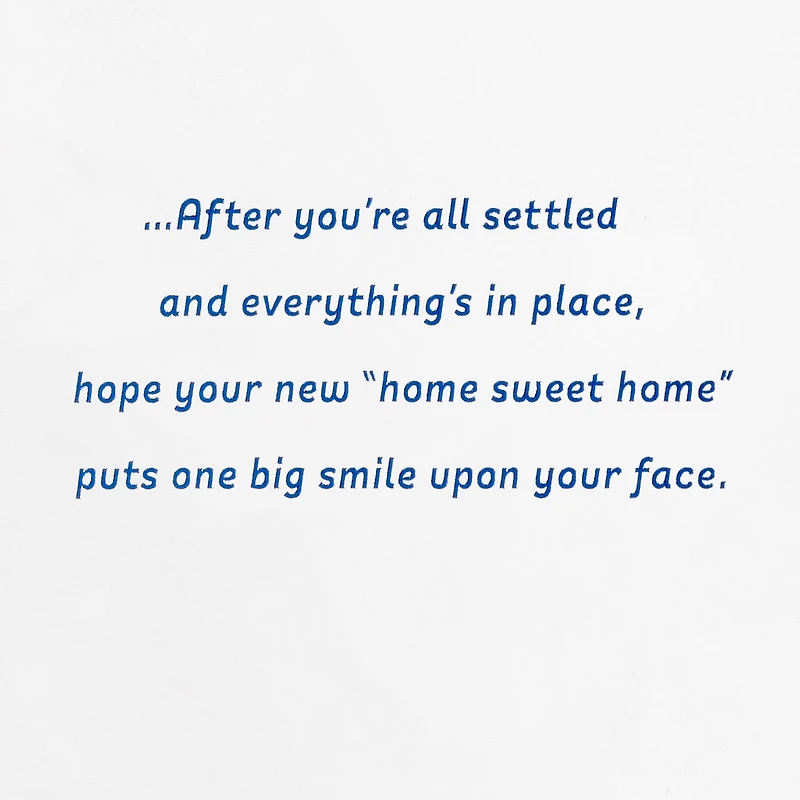 Home Sweet Home and a Smile New Home Card for only USD 5.59 | Hallmark