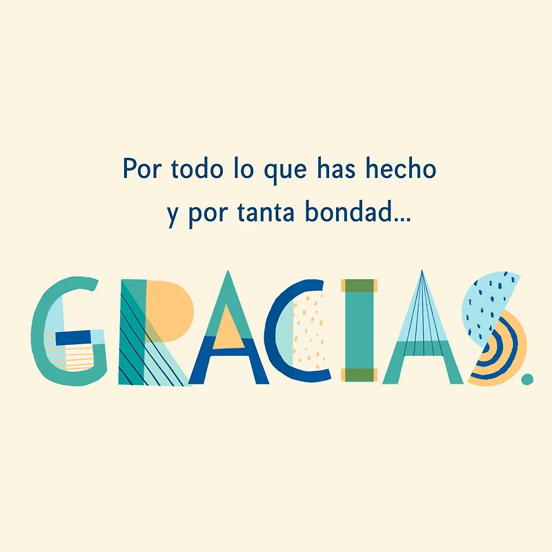Gracias Lettering Spanish-Language Thank-You Card for only USD 3.59 | Hallmark