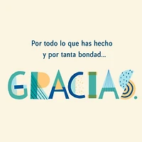 Gracias Lettering Spanish-Language Thank-You Card for only USD 3.59 | Hallmark
