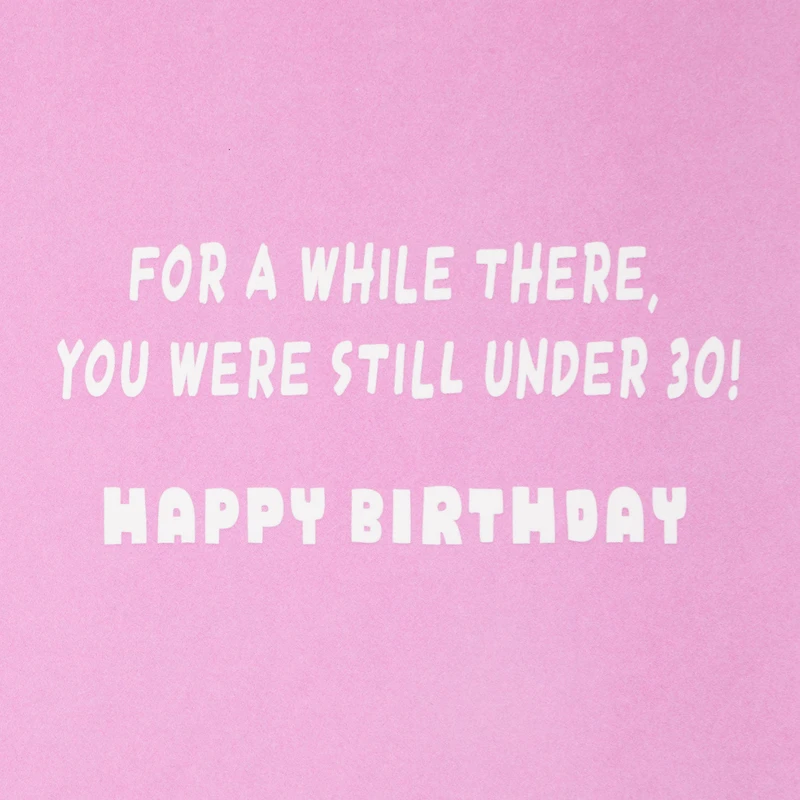 Glittery Numbers Funny 30th Birthday Card for only USD 5.99 | Hallmark