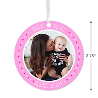 New Mom Round Metal Personalized Ornament, Custom Photo and Text for only USD 17.99 | Hallmark