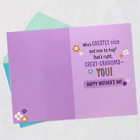 Greatly Nice and Nice to Hug Mother's Day Card for Great-Grandma from Kids for only USD 5.59 | Hallmark