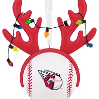 MLB Cleveland Guardians™ Reindeer Baseball Hallmark Ornament for only USD 12.99 | Hallmark