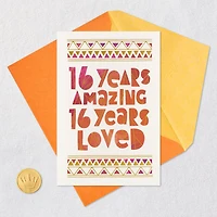 16 Years Amazing and Loved Birthday Card for only USD 5.99 | Hallmark