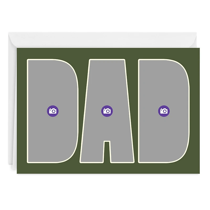 Dad Photo Letters Custom Father's Day Card for only USD 4.99 | Hallmark