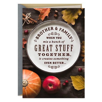 Love Spending Time With You Thanksgiving Card for Brother and Family for only USD 3.59 | Hallmark