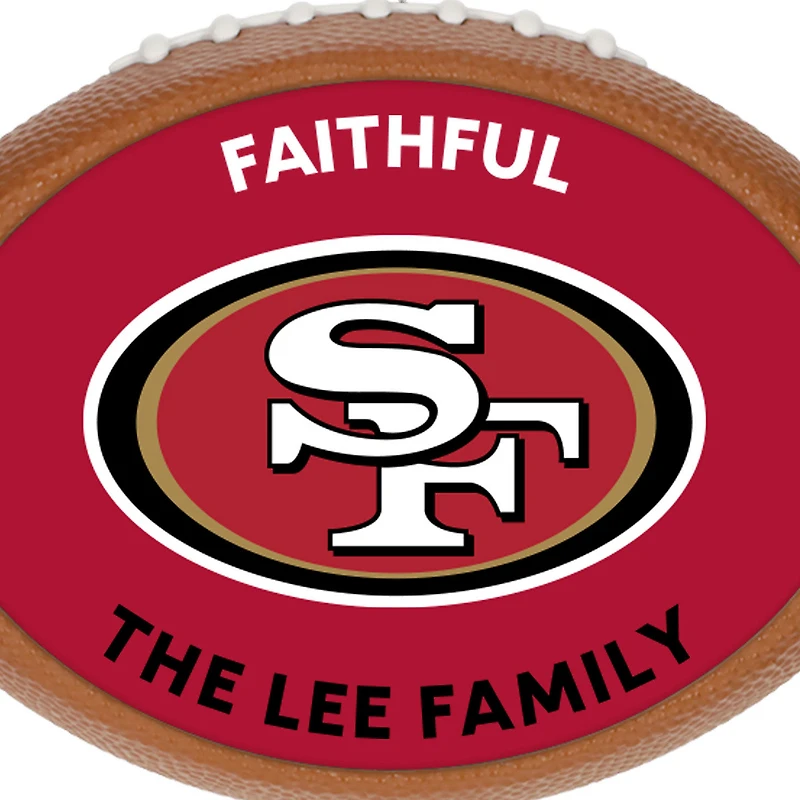 NFL San Francisco 49ers Football Personalized Ornament, Custom Text for only USD 30.99 | Hallmark