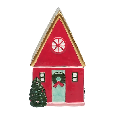 Vanilla Cinnamon Crunch Scented Ceramic Red House Candle for only USD 16.99 | Hallmark