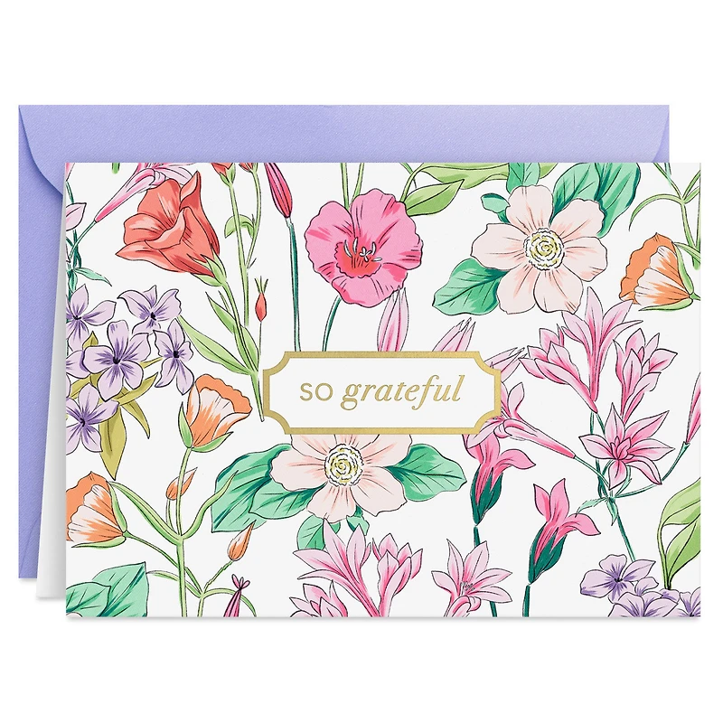 So Grateful Floral Blank Thank You Notes, Pack of 10 for only USD 10.49 | Hallmark