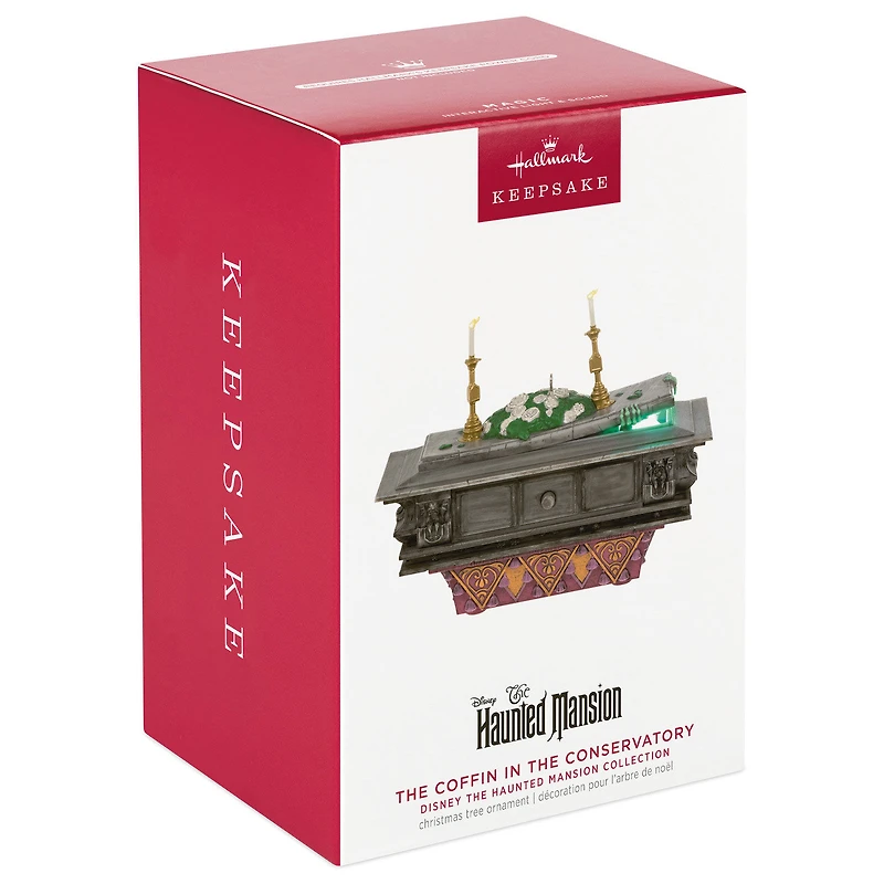 Disney The Haunted Mansion Collection The Coffin in the Conservatory Ornament With Light and Sound for only USD 55.99 | Hallmark