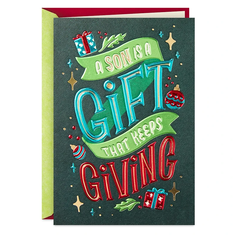 You're a Gift That Keeps Giving Christmas Card for Son for only USD 6.99 | Hallmark