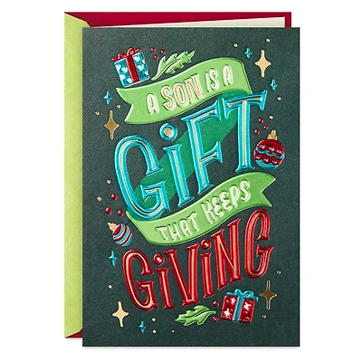 You're a Gift That Keeps Giving Christmas Card for Son for only USD 6.99 | Hallmark