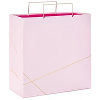 Light Pink With Gold Large Square Gift Bag, 10.4" for only USD 6.99 | Hallmark