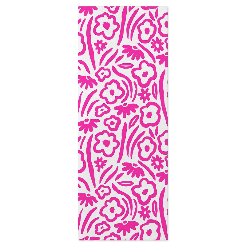 Floral Pink on White Tissue Paper, 6 Sheets for only USD 1.99 | Hallmark