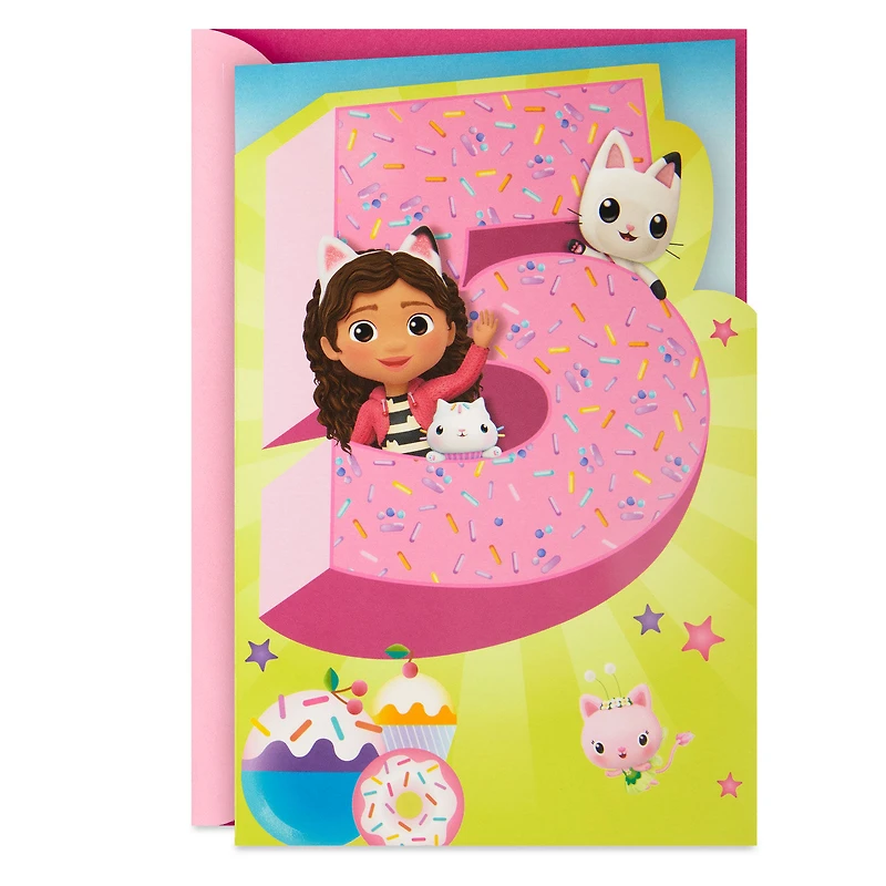 Gabby's Dollhouse You're Pretty Purr-Fect Musical 5th Birthday Card for only USD 5.99 | Hallmark