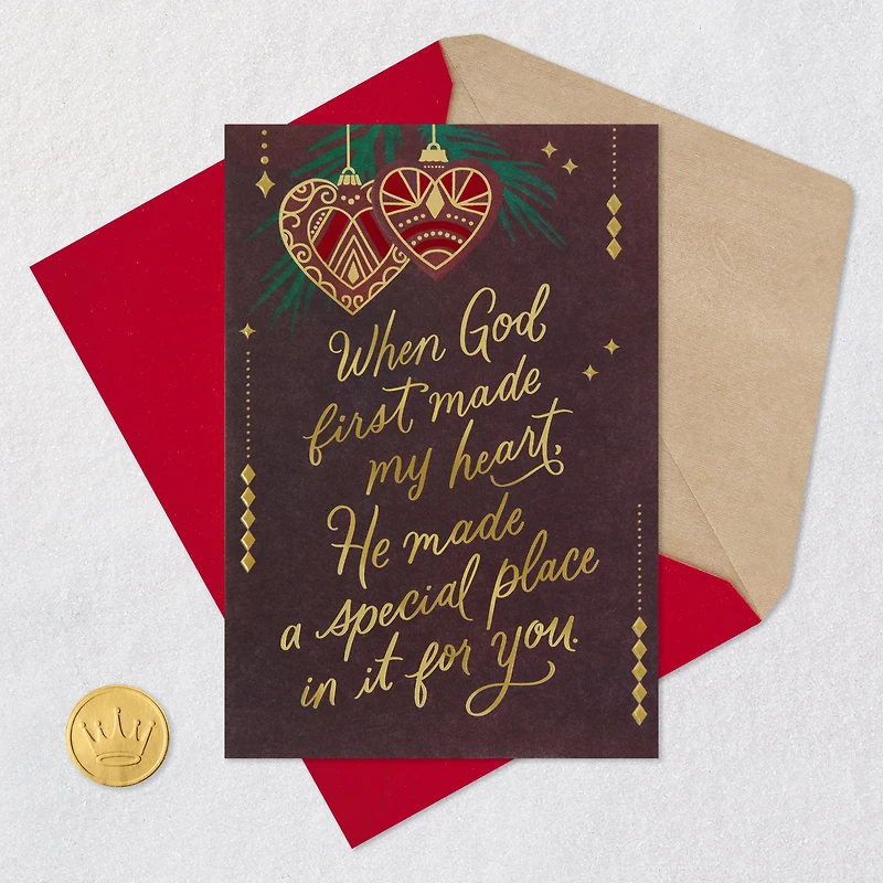God Made a Special Place in My Heart for You Romantic Religious Christmas Card for only USD 4.59 | Hallmark