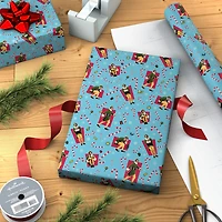 Elf Buddy the Elf™ Poses on Blue Christmas Wrapping Paper Roll, 25 sq. ft. for only USD 4.99 | Hallmark