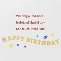 Peanuts® Snoopy Laid-Back Day for a Much Loved Son Birthday Card for only USD 6.99 | Hallmark