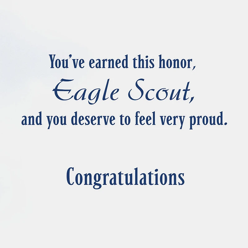 A Model of Character Eagle Scout Congratulations Card for only USD 2.99 | Hallmark