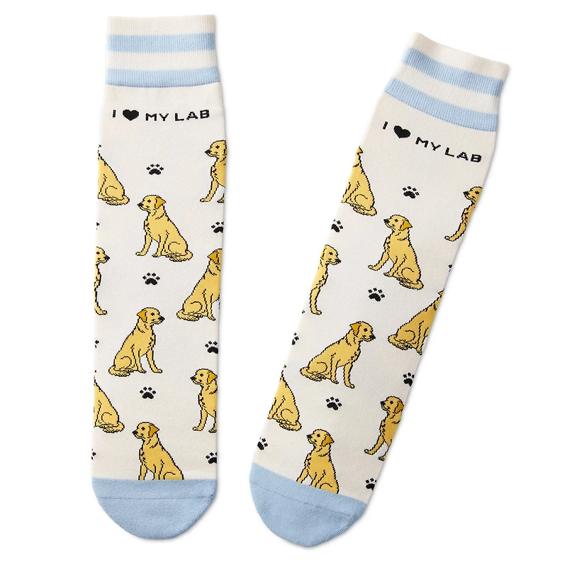 I Love My Yellow Lab Crew Socks for only USD 12.99 | Hallmark